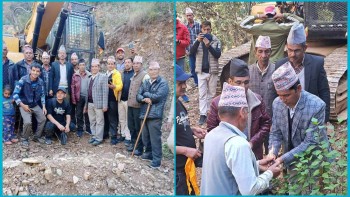 बैतडीको सुर्नयामा बोहोरीगाउँ–पपिता सडक निर्माण कार्य अघि बढ्यो 